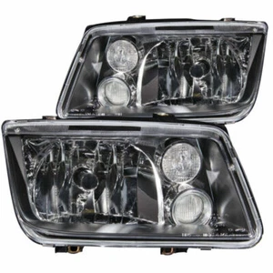 Faros de cristal ANZO negros sin bombillas para Volkswagen Jetta 1999-2005 - Imagen 1 de 5