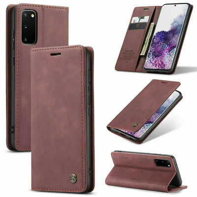 For Samsung Galaxy S25 S24 S23 S22 S21 S8 Magnetic Leather Flip Card Wallet Case - Image 1 of 4