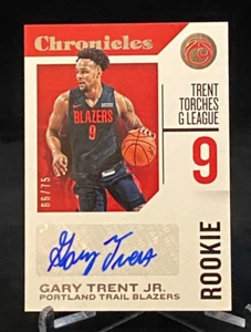 Autógrafos de novato 2018-19 Panini Chronicles #RC-GTJ Gary Trent Jr/75 - Imagen 1 de 2