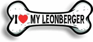 I Love My Leonberger Car Magnet Bumper Sticker 3"x7" - Picture 1 of 5