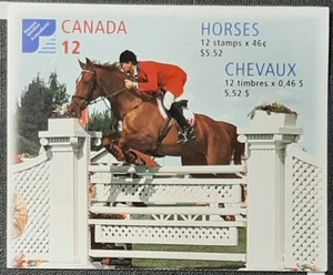 (CAN-402) CANADA 1999 Booklet CANADIAN HORSES 12 stamps 46c - Picture 1 of 4