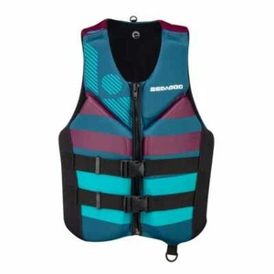 NEW WOMENS SEA DOO FREEDOM PFD PWC 285945**76 TURQUIOSE  - Picture 1 of 2