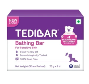 Tedibar Moisturising Baby Bathing Bar Soap - (75 g x 3 N) Free Shipping - Picture 1 of 8