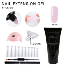 Anfillesan 30ML Poly Nail Extension Soak Off Gel Polish UV LED Kit Set Nail Gel