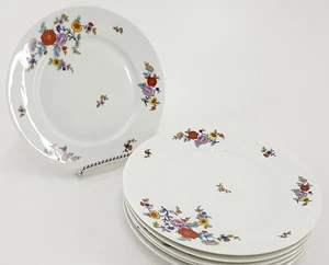 Speiseteller " K&A KRAUTHEIM SELB BAVARIA " Porzellan 6tlg. 6 Pers. weiß Rosen - Bild 1 von 5