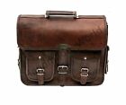 New Vintage Leather Messenger Bag Shoulder Laptop Office Top Briefcase Bag