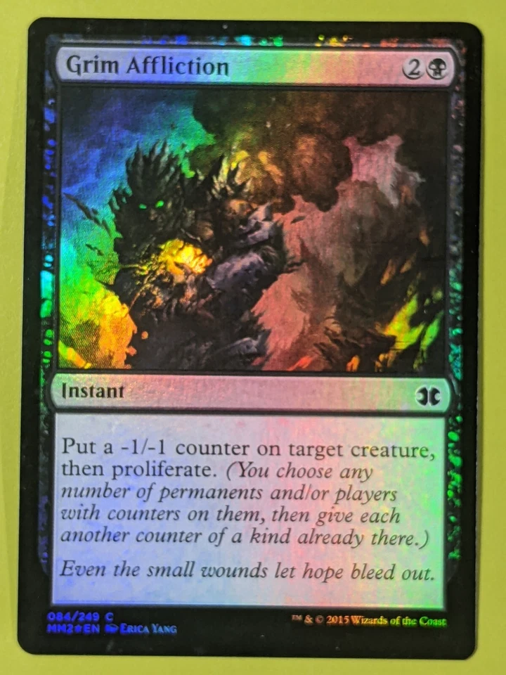 FOIL Grim Affliction  x1 Modern Masters 2015 1x Magic the Gathering MTG - Image 1 of 1