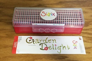 Sizzix Sizzlits Set di fustelle alfabeto GARDEN DELIGHT set 35 pezzi fustella completa - Foto 1 di 4