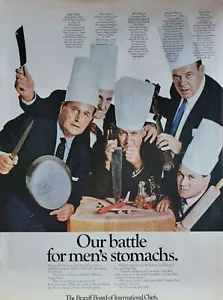 Braniff Airlines Board of International Chefs Vintage 1967 Aviation Ad - Bild 1 von 1
