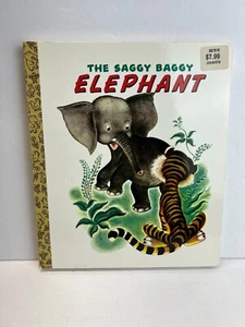 The Saggy Baggy Elephant Rare 11x9 Version Printed In Mexico Board Book - Picture 1 of 9