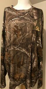 REALTREE Mens Camouflage Long Sleeve Pullover Shirt NWOT - 2XL XXL Extra Large