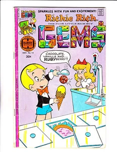 Richie Rich Gems No 14 : 1976   :Ice Cream  Cover! : - Picture 1 of 2