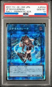 PSA10 Yu-Gi-Oh I:P Masquerena Japanese Prismatic Secret Rare PAC1-JP034 - Picture 1 of 2