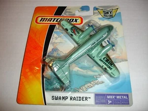 2008 Matchbox MBX Metal Sky Busters SWAMP RAIDER Aircraft Mattel N7622 - Picture 1 of 2