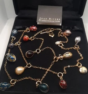 Vintage JOAN RIVERS CLASSIC COLLECTION Halsketten Faberge inspiriert 24 Eier Posten  - Bild 1 von 13