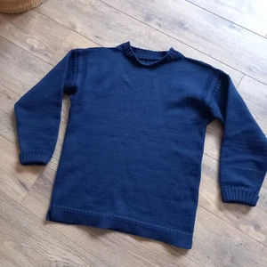 LE TRICOTER GUERNSEY TRADITIONAL WOOL FISHERMANS BLUE JUMPER SIZE M Ladies S Men - Picture 1 of 6