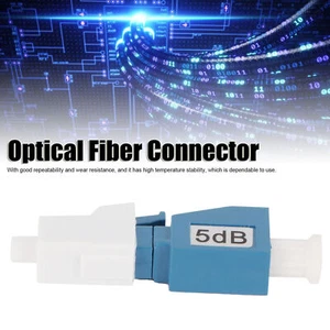 LC/UPC‑5DB Optical Fiber Attenuator Connector Single‑Mode Male Female Adapter - Afbeelding 1 van 12