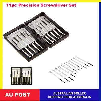 11 pcs Precision Screwdriver Set Laptop Watch Glasses Mobile phone Small Driver - image 1 of 4