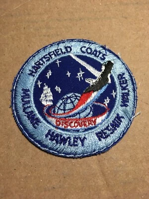 Vtg STS-41D Hartsfield Coats Mullane Hawley Resnik Walker Patch Space Discovery - Image 1 of 3