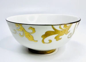 Ciroa Luxe Porzellan mit Metall Akzent Schale kleine Schmuckschale weiß und gold - Bild 1 von 14