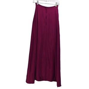 Jessica McClintock for Gunne Sax Skirt 3 Purple Maxi Metallic Sheen Made in USA - Picture 1 of 5