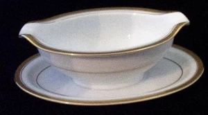 Noritake Pompeii Gravy Boat with Underplate - Picture 1 of 3
