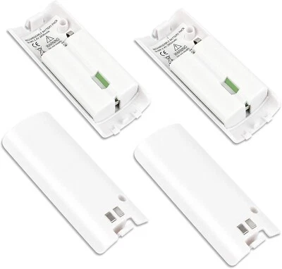 4x 2800mAh High-Capacity Rechargeable Battery Packs for Wii/Wii U Remotes - Image 1 of 4