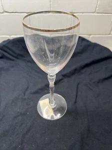 Royal Doulton Oxford Gold Wine Water Glass Goblet 8 1/2” - Picture 1 of 4