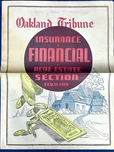 Oakland Tribune Golden Gate Exposition Financial + Chron Sections Feb. 15 1939 - Picture 1 of 8
