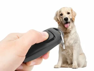 PRECORN 2in1 Klicker und Hundepfeife Hunde Clicker Pfeife Hunderziehung schwarz - Bild 1 von 5