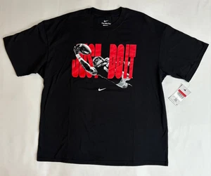 Nike Jordan Mens Black T-Shirt US Football JDI Graphic Sz Large NEW TV2651-010 - Picture 1 of 4