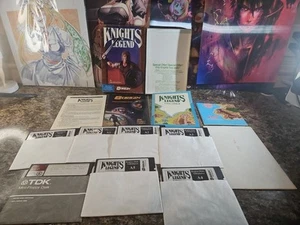 Knights of Legend IBM-PC/Tandy Game 5 1/4 All Disks, Map and Booklets - Picture 1 of 11