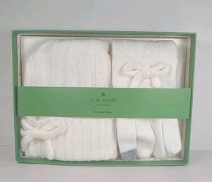 Kate Spade New York Mütze & Handschuh Beanie Schleife Französisch Creme Touchscreen - Bild 1 von 5
