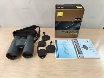 Nikon MONARK 8x42 DCF Binoculars Waterproof Roof Prism Used - Image 1 of 4