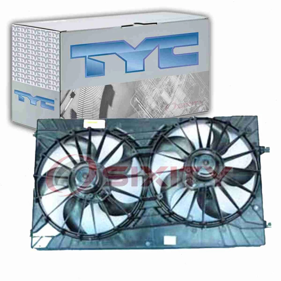 Conjunto de ventilador condensador y radiador doble TYC para correas Dodge Avenger 2008-2014 hg Foto 1 de 4