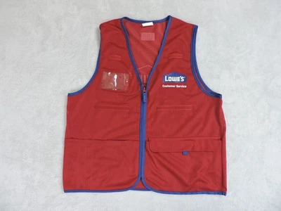 Жилет Lowes для обслуживания клиентов унисекс MD с красными синими карманами рабочая униформа с флагом США - Изображение 1 из 4