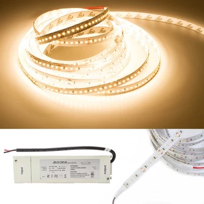 24v 4000K 16ft LED strip light 2835 + Non-dimmable Power supply driver - Image 1 of 4