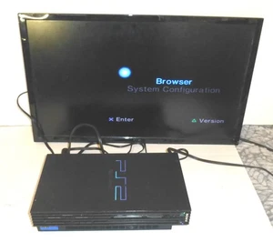 Sony PlayStation 2 SCPH-39001 with Broken CD Door Cover WATCH VIDEO & READ - Picture 1 of 13