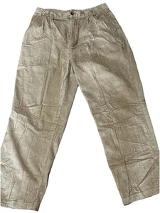 Pantalones holgados vintage años 90 PJ MARK para hombre 36 beige tostado cordón de pana grueso Y2K - Imagen 1 de 9