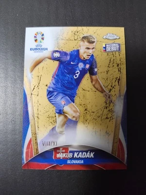 2024 Topps Chrome UEFA Euro Jakub Kadak Roman Numerals /XI - Image 1 of 4