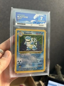 1999 Pokémon TCG Blastoise Base Set Holo Rare Card 2/102 PSA 7 - Picture 1 of 2