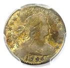 1796 DRAPED BUST HALF DIME H10C LIKERTY VARIETY COIN   CERTIFIED PCGS VG DETAIL