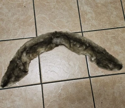 Bufanda de visón genuino vintage cuello de piel individual, mide 38" x 5"!! Foto 1 de 3