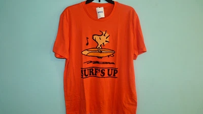 Camiseta Gap Peanuts Woodstock Surfs Up Talla Mujer’s GRANDE NARANJAWT Foto 1 de 2