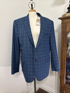 NWT Johnston & Murphy Size XL Dress Plaid Blazer - Picture 1 of 17