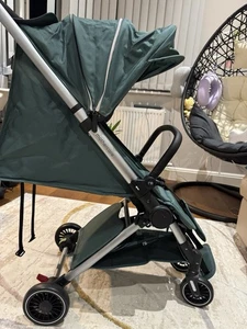 Mothercare MCompact Baby Stroller Green Lightweight Travel Pram - Picture 1 of 7
