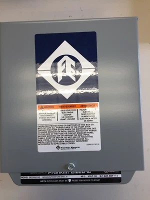 Bomba de agua sumergible caja de control estándar Franklin de 3 HP 230V 1PH 2823028110 Foto 1 de 4
