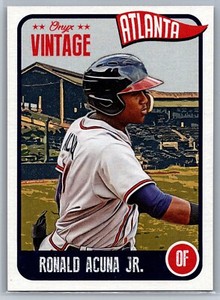 Ronald Acuna Jr. 2020 Onyx Vintage #OVRA Atlanta Braves