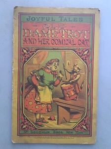 Joyful Tales of Old Dame Trot and Her Comical CAT 1869 COLOR McLoughlin Book - Foto 1 di 5