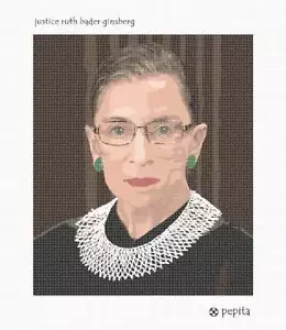 Justice Ruth Bader Ginsberg Kit di punti ago o tela - Foto 1 di 2